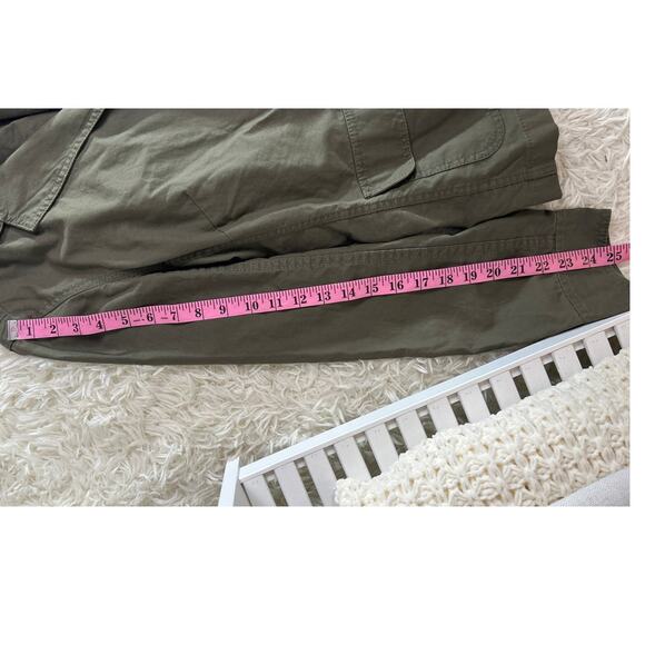 Gap Women's Sz XL 100% Cotton Olive Green Button Up Utility Blazer Jacket #0562 - Picture 11 of 11